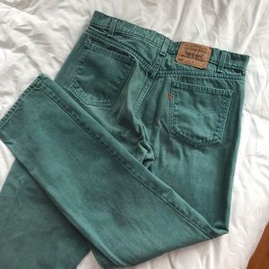 Vintage orange tab made in USA Levi’s 560 jeans